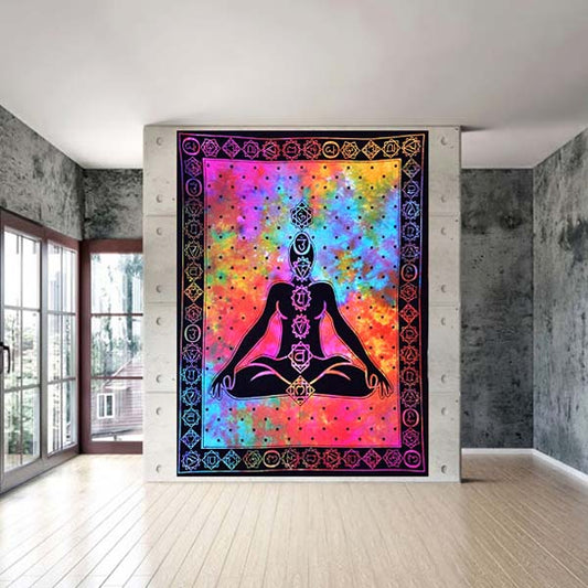 7 Chakra Zen Tapestry / Throw (Single)